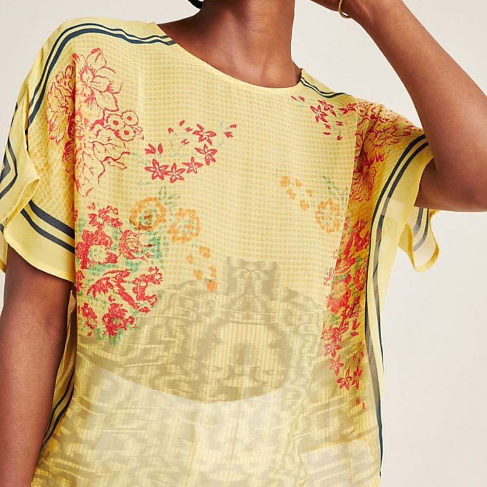 Kavita Bhartia (x Anthropologie) Yellow Top